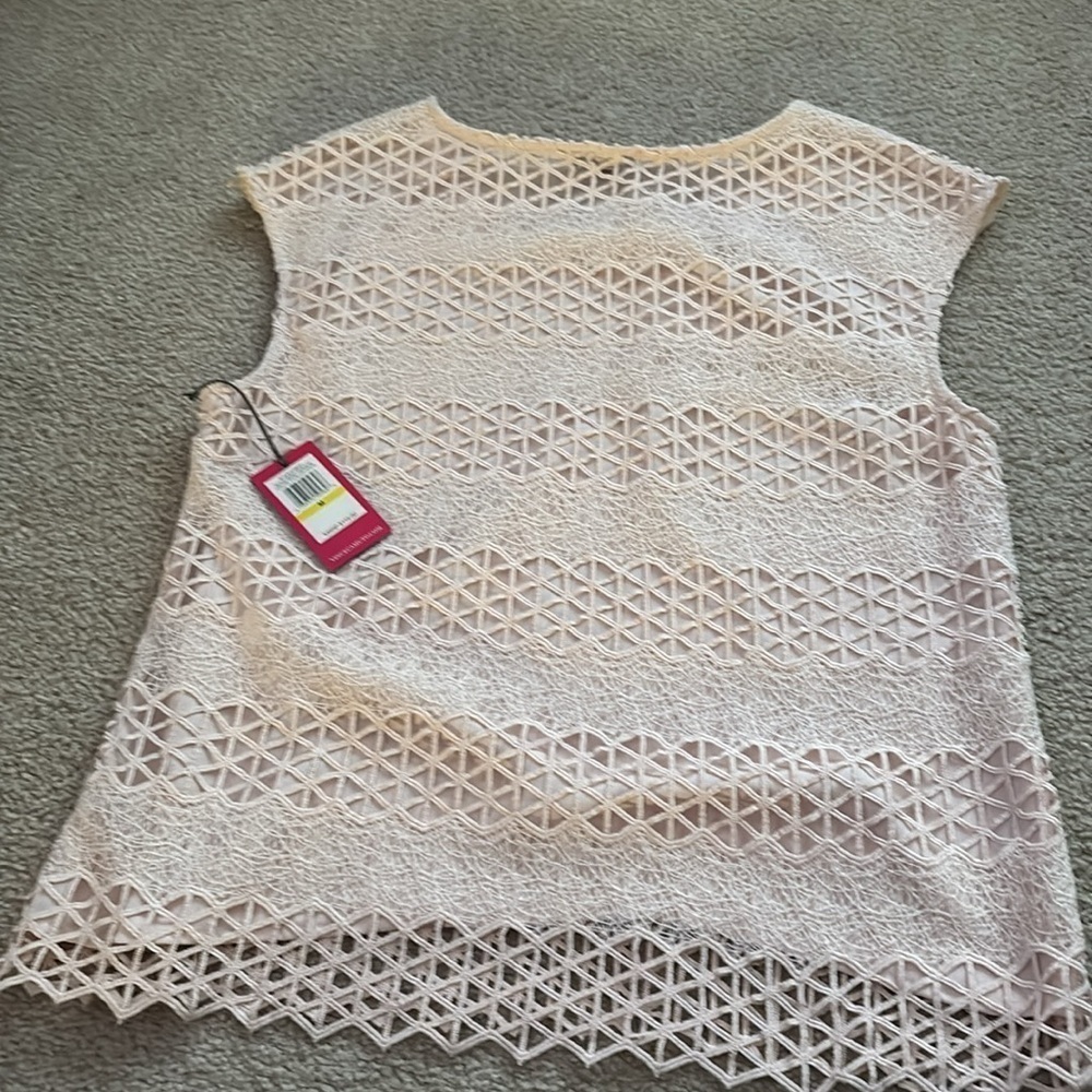 Vince Camuto Boho Spirit Fashion-Women's blush top size medium NWT - Picture 6 of 6